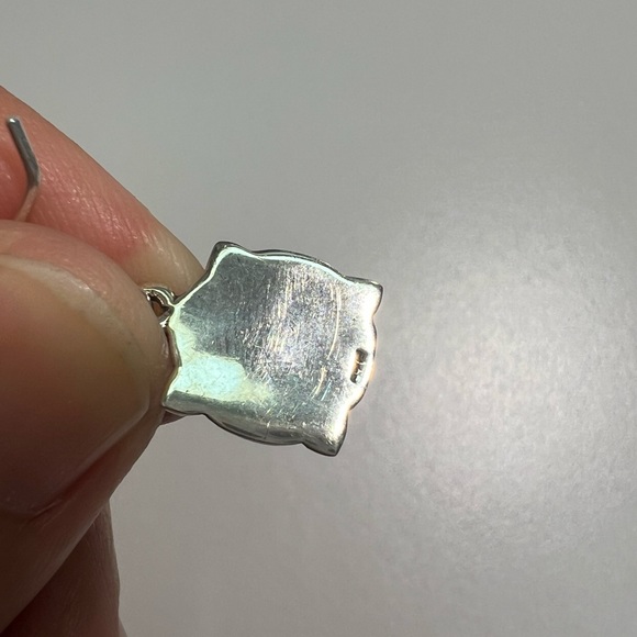 Sterling Silver 925 Antique Celtic Shield Earrings - Picture 5 of 8